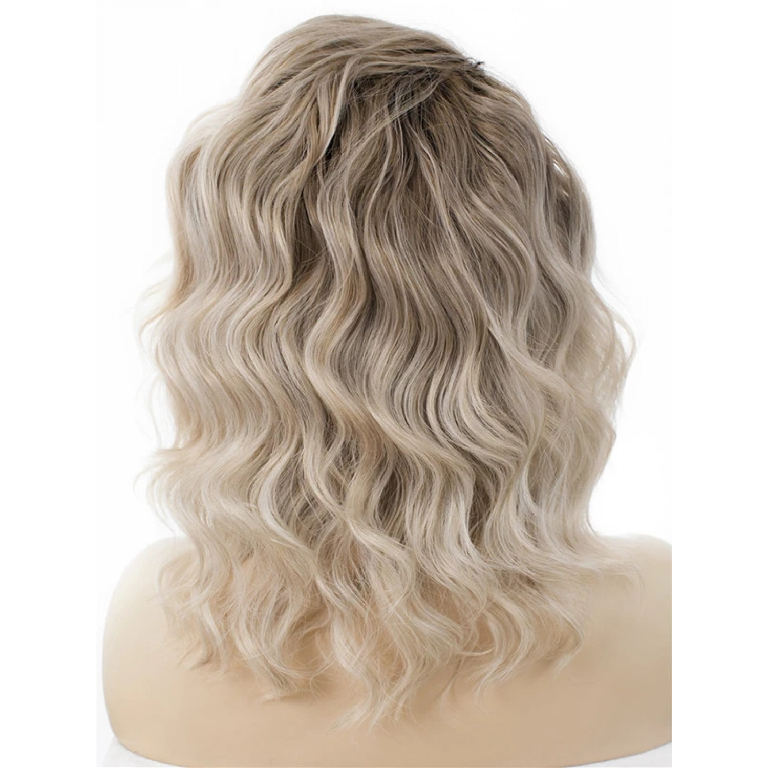 Short Bob Ombre Ash Blonde Synthetic Lace Front Wig Inch Free