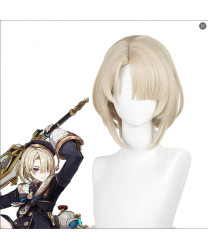 Genshin Impact Freminet Golden short styled Cosplay wig 30 cm