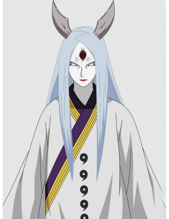 Naruto Ootutuki Kaguya Silver gray Cosplay Wig 120 cm