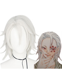 Demon Slayer Uzui Tengen Silvery Short Cosplay Wig