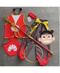 Ne Zha 2 NeZha Complete set of clothing and props for Children Cosplay Costume