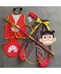 Ne Zha 2 NeZha Complete set of clothing and props for Children Cosplay Costume