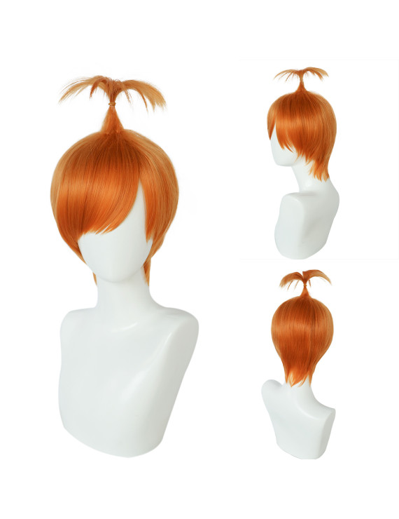 Inside Out Anxiety Orange Short Cosplay Wig