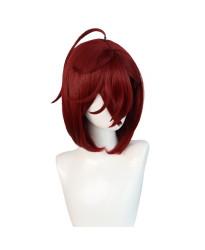 DAN DA DAN Momo Ayase dark Red Short Cosplay Wig