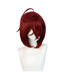 DAN DA DAN Momo Ayase dark Red Short Cosplay Wig