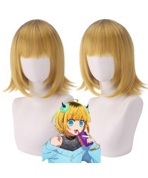 OSHI NO KO MEM CYO Yellow Short Cosplay Wig