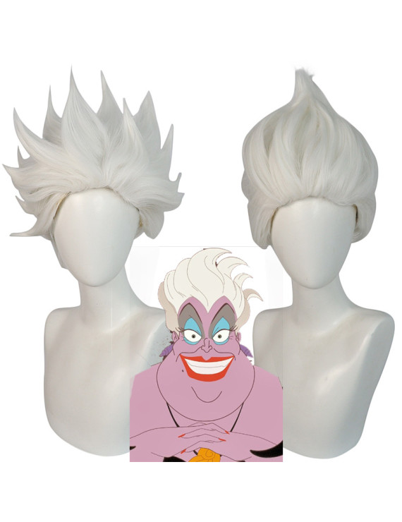 The Little Mermaid Ursula White Short Cosplay Wig