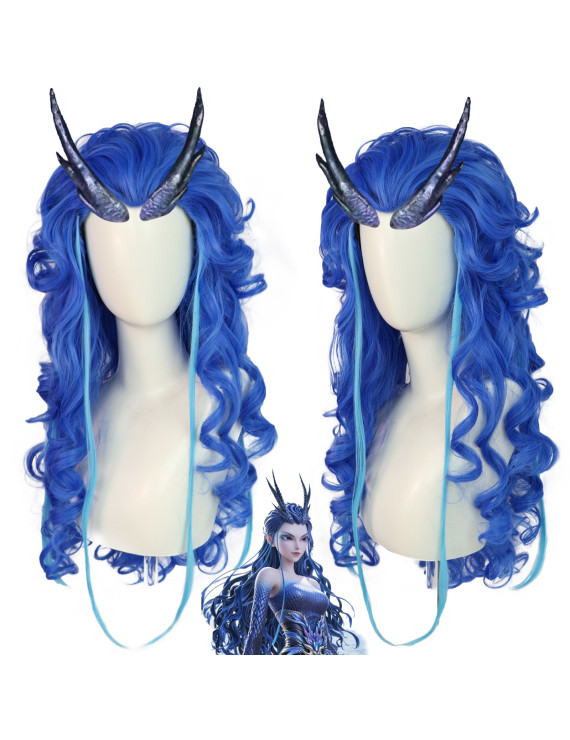 Ne Zha 2 AoRun Cosplay Wig Blue Wive Wig