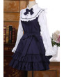 Vintage Inspired Ruffle Lolita Dress with Long Sleeves