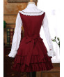 Vintage Inspired Ruffle Lolita Dress with Long Sleeves