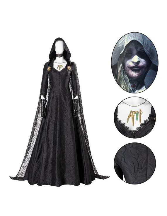 Resident Evil Bela Dimitrescu Halloween Cosplay Costume