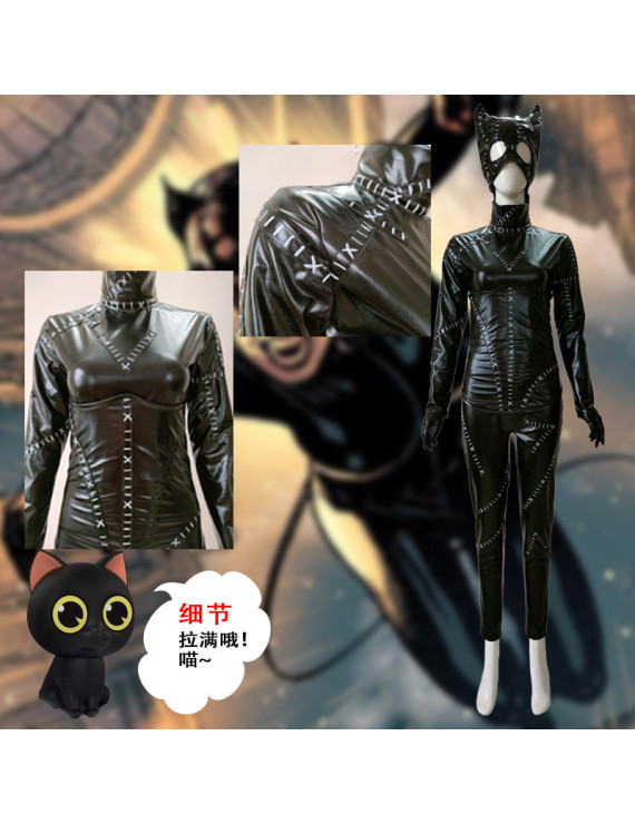 Batman Returns Catwoman Cosplay Costume Jumpsuit Costume with Corset ...