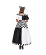 Custom Made Alice in wonderland Cruella de Vil Dress Halloween Cosplay Costumes