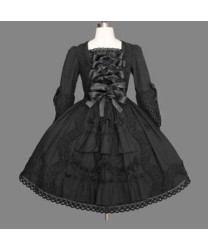 black Gothic Lolita style dress