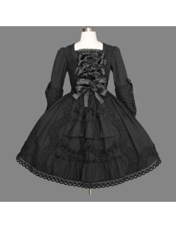 black Gothic Lolita style dress