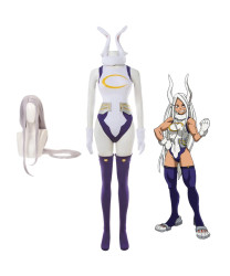 My Hero Academia Miruko Mirko Jumpsuit Cosplay Costume + Wig