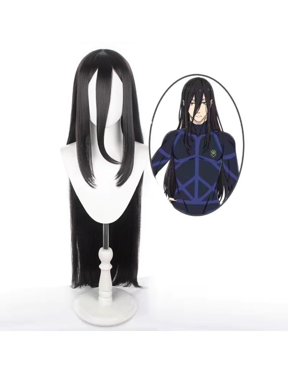 Blue Lock Aryu Jyubei 80cm Black Cosplay Wig