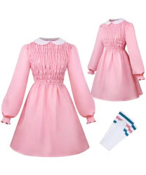 Eleven Stranger Things Eleven Dress Cosplay Costume for Girls