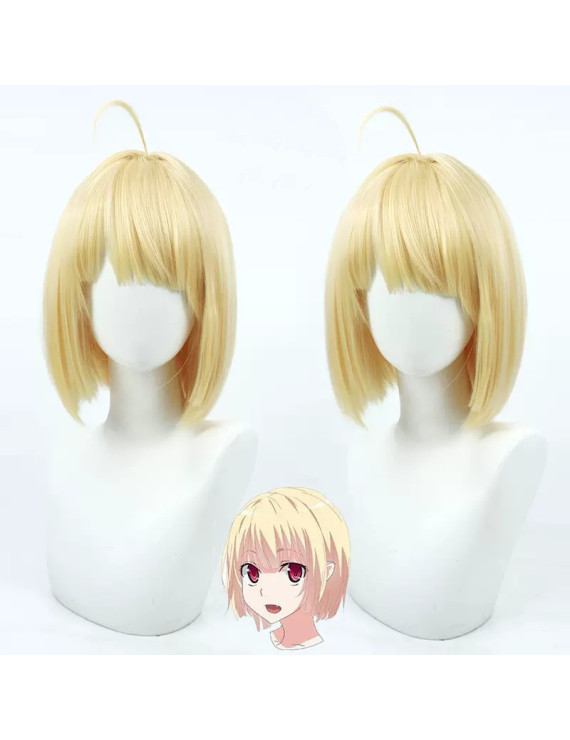 High School D×D BorN Gasper Vladi Golden Short Cosplay Wig