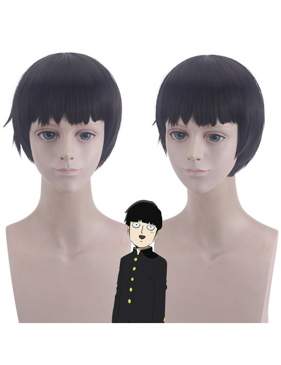 Mob Psycho 100 Mobu Saiko Hyaku Kageyama Shigeo Black Short Cosplay Wig