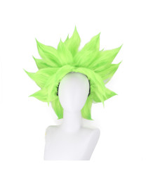 Dragon Ball Super Broly Broly Light Green Short Cosplay Wig