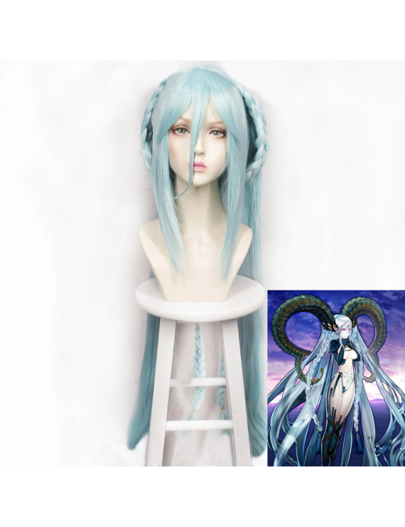 Fate Grand Order BeastⅡ Tiamat Light Blue Cosplay Wig