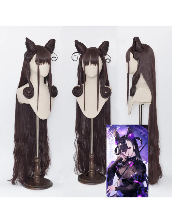 Fate Grand Order Caster Murasaki Shikibu 120cm Brown Cosplay Wig