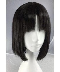 Fate grand order Saber Shiki Ryougi Short Black Straight Cosplay Wig