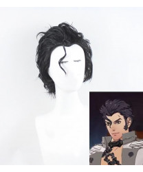 Fire Emblem Three Houses Balthus Black Short Cosplay Wig