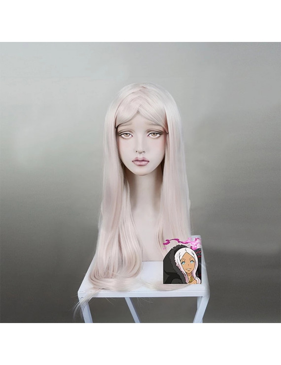 Fire Force Princess Hibana Light Pink Long Cosplay Wig