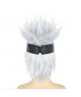 Jujutsu Kaisen Gojo Satoru Grey Short Cosplay Wig with Patch