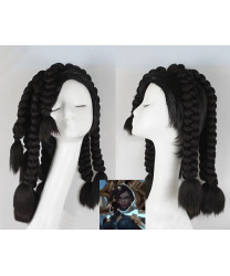 LOL Senna the Redeemer Black Short Cosplay Wig