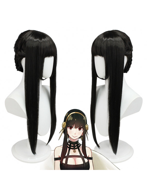 SPY×FAMILY Yor Forger Black StraightLong Cosplay wigs