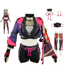 Genshin Impact Kuki Shinobu cosplay costume