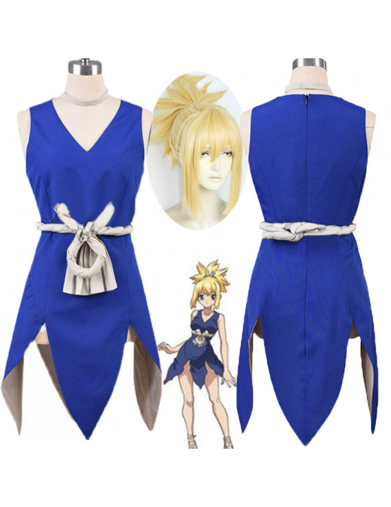 Dr Stone Kohaku cosplay costume and Wig