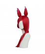 LOL Xayah Wig Fire Red Straight Wig High Temperature Silk Wig