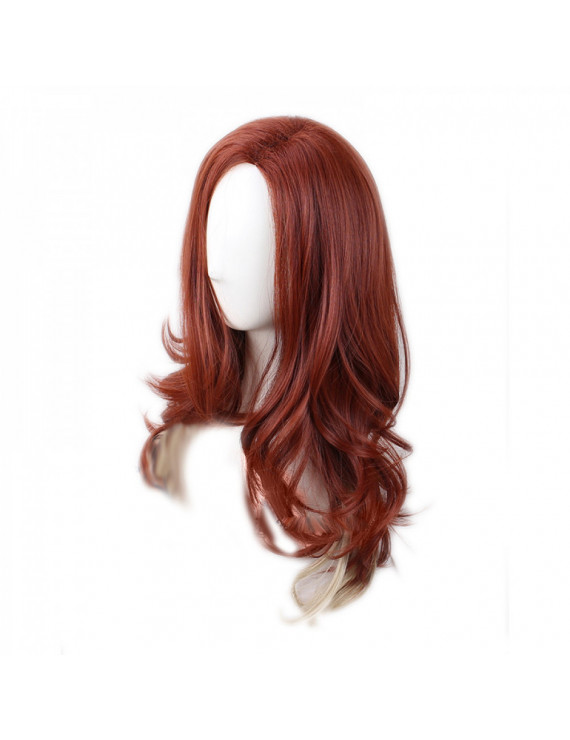 Avengers Endgame Black Widow Long Wavy Cosplay Hair Wig ( free shipping ...