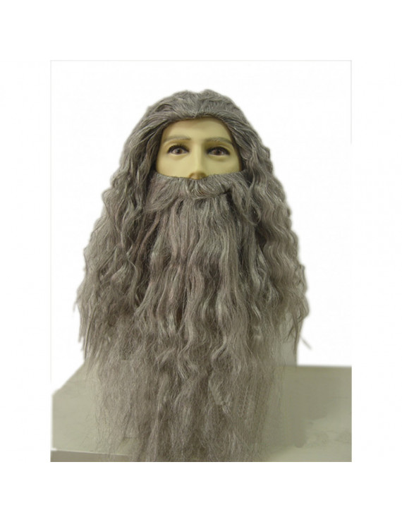 Gandalf Wig and Beard Set The Hobbit Gandalf Cosplay Wig