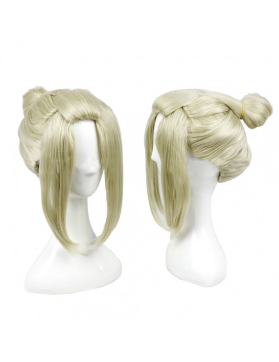 Gintama Tsukuyo Anime Short Blonde Cosplay Hair Wig