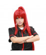 Erza Scarlet Wig Fairy Tail Erza Scarlet Cosplay Long Red Straight Wig With Single Pony Tail