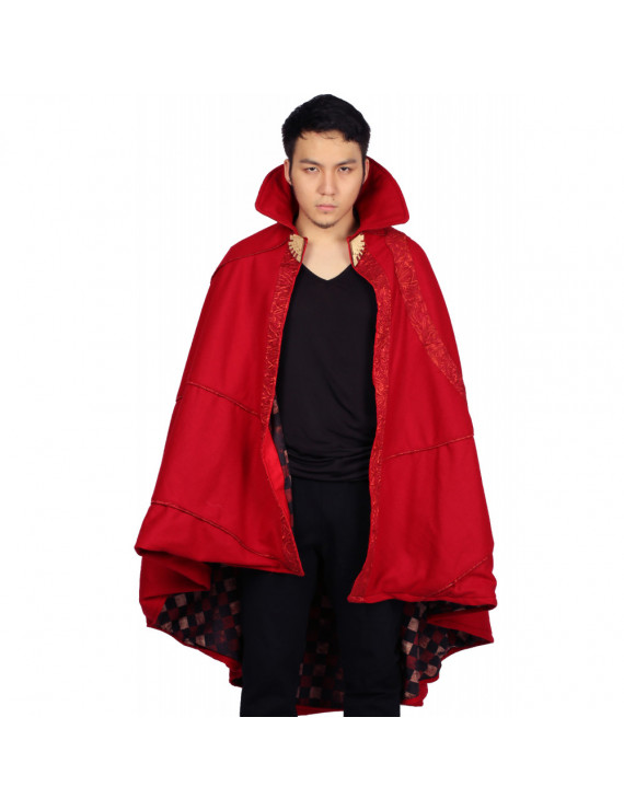 Doctor Strange Cloak Bright Red Cloak Doctor Strange Cosplay Costume One Size