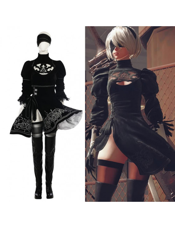 NieR Automata 2B Halloween Cosplay Costume ( free shipping ) - $79