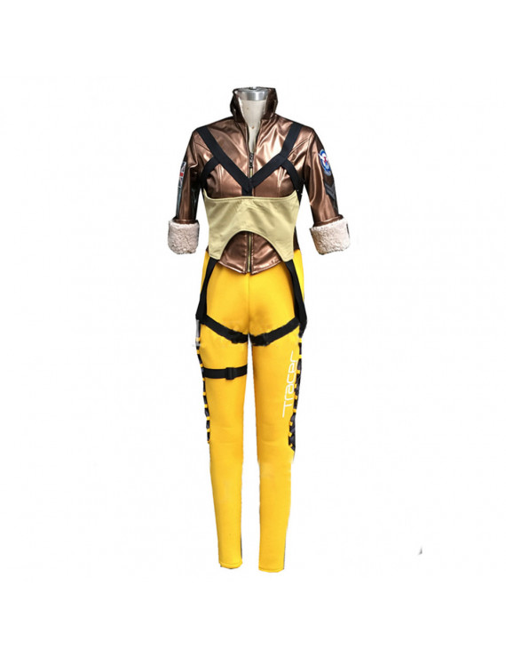 Hot Game Overwatch Tracer Cosplay Costume Halloween Costume