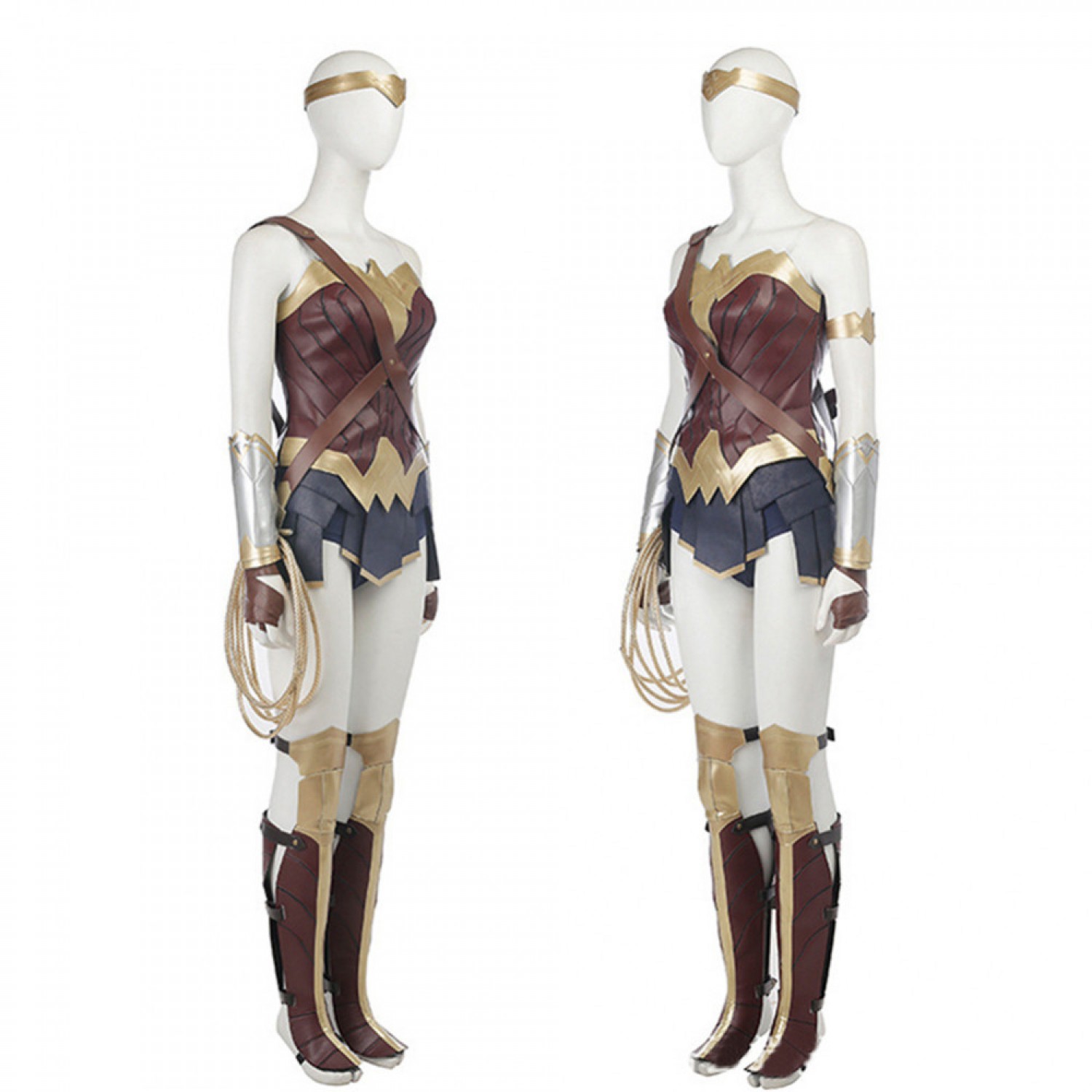 Wonder Woman PU Leather Sleeveless Cosplay Costume ( free shipping ...