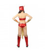 Darna Red PU Felmale Superhero Comic Cosplay Costume