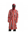 Deadpool Striped Bathrobe Thin Loose Bathrobe Cosplay Costume