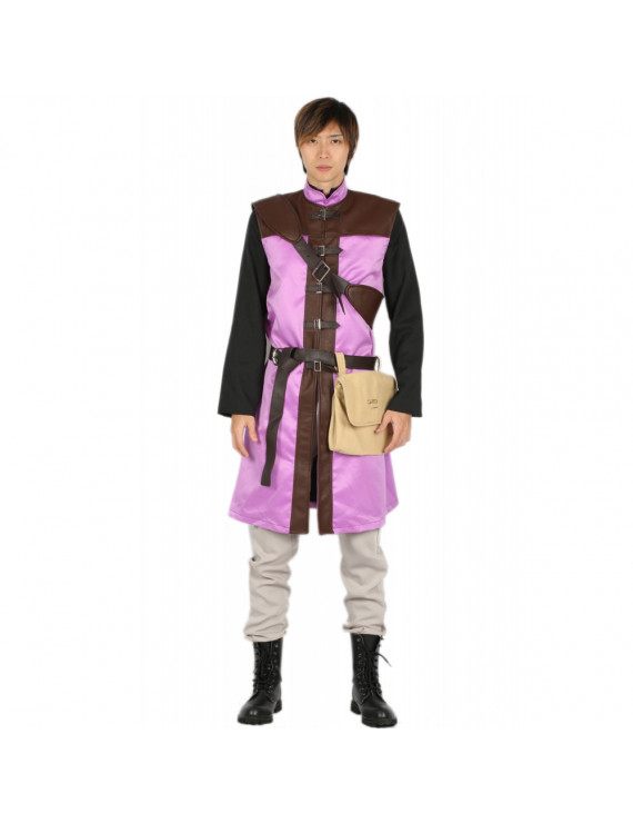 Dragon Quest XI Echoes of an Elusive Age Full Set Purple PU Game Cosplay Halloween Costume