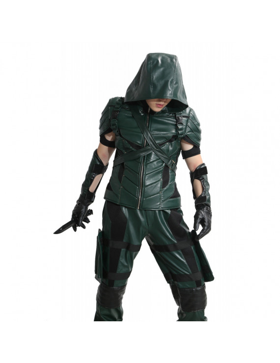 Green Arrow Season 4 Cosplay Costume Oliver Queen Role Cosplay Outfit