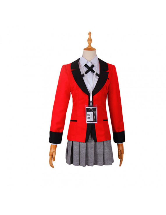 Kakegurui Compulsive Gambler Yumeko Jabami School Uniform Cosplay Costume