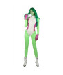 She-Hulk Light Green PU Zentail Cosplay Costume